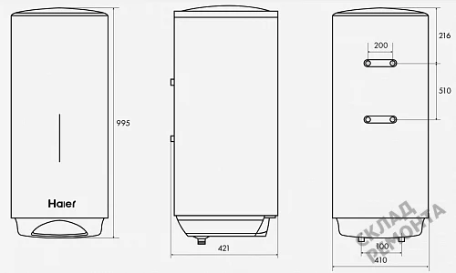 Фото Водонагреватель накопительный Haier ES80V-VH3, 80 л – купить в Омске: цена, описание, фото. Интернет-магазин 5