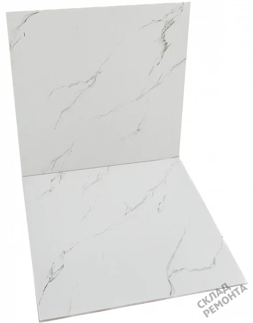 Фото Керамогранит матовый Diamond Ceramics 66D01 белый 600*600*9,5 – купить в Омске: цена, описание, фото. Интернет-магазин 3