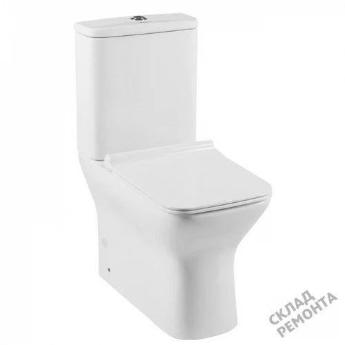 Фото Унитаз напольный Aquanet Cube-C 210759 безободковый купить в Омске: цена, описание, фото. Интернет-магазин 5