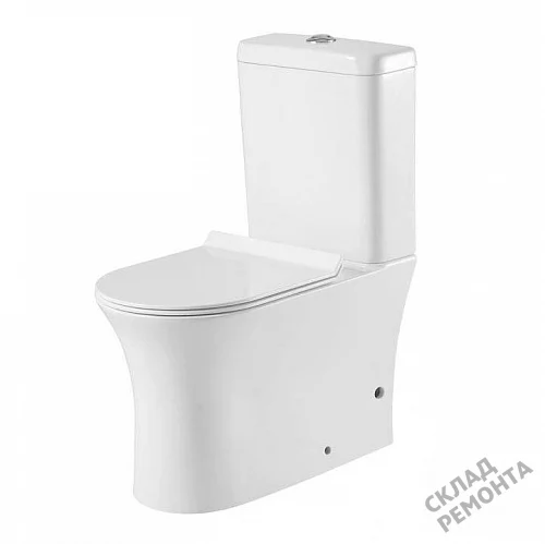 Фото Унитаз напольный Aquanet Roll-C 210764 безободковый купить в Омске: цена, описание, фото. Интернет-магазин 7