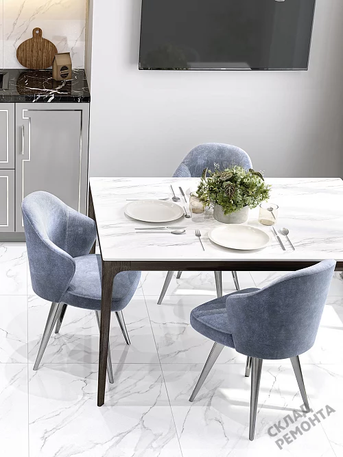 Фото Керамогранит лаппатированный Alma Ceramica Невада GFU6060NVD07L белый 600*600*9 – купить в Омске: цена, описание, фото. Интернет-магазин 1