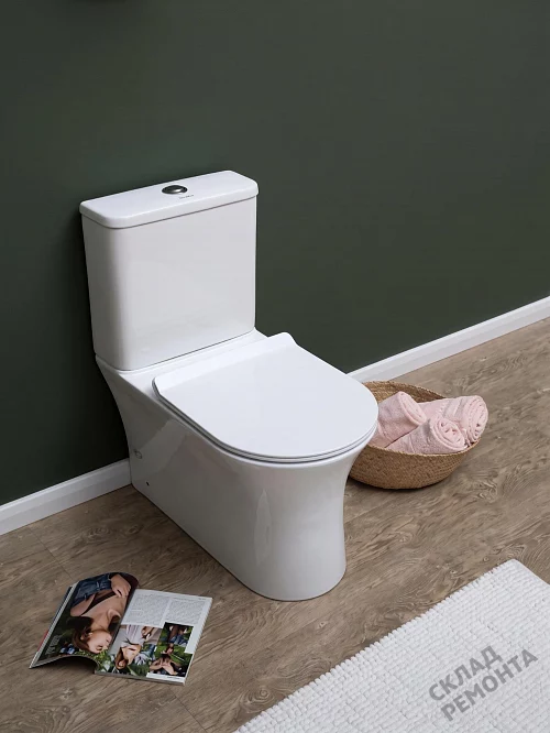 Фото Унитаз напольный Aquanet Roll-C 210764 безободковый купить в Омске: цена, описание, фото. Интернет-магазин 1