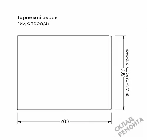 Фото Торцевая панель Метакам 70 Strict купить в Омске: цена, описание, фото. Интернет-магазин 2