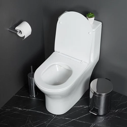 Фото Унитаз моноблок BelBagno Lounge BB8618CPR-MN/SC безободковый купить в Омске: цена, описание, фото. Интернет-магазин 2