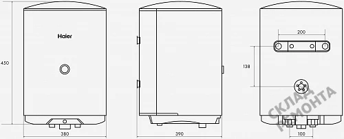 Фото Водонагреватель накопительный Haier ES30V-C1, 30 л – купить в Омске: цена, описание, фото. Интернет-магазин 5