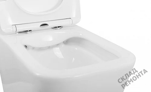Фото Унитаз подвесной BelBagno Due 2.0 BB7107CHR/SC безободковый купить в Омске: цена, описание, фото. Интернет-магазин 5
