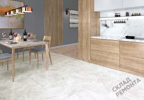 Фото Керамогранит лаппатированный Alma Ceramica Ларедо GFU04LRD70L светло-серый 600*600*9 – купить в Омске: цена, описание, фото. Интернет-магазин 2