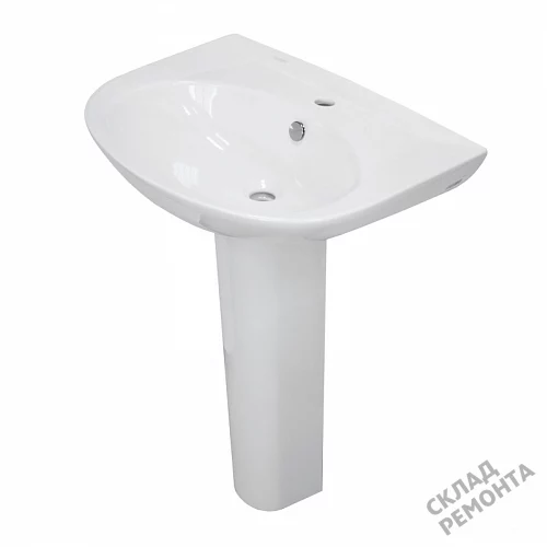 Фото Пьедестал для раковины Sanita Luxe Classic CLCSLWB01, белый купить в Омске: цена, описание, фото. Интернет-магазин 2