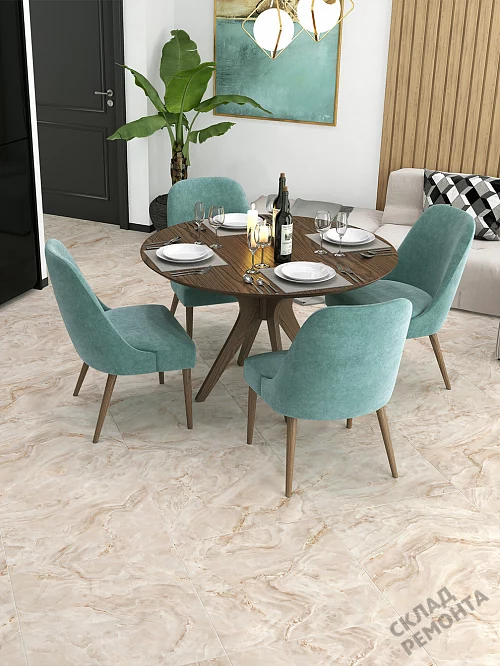 Фото Керамогранит лаппатированный Alma Ceramica Невада GFU04NVD40L бежевый 600*600*9 – купить в Омске: цена, описание, фото. Интернет-магазин 1