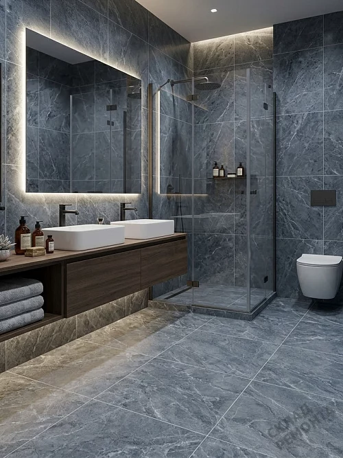 Фото Керамогранит матовый Diamond Ceramics 66N26 серый 600*600*9,5 – купить в Омске: цена, описание, фото. Интернет-магазин 1
