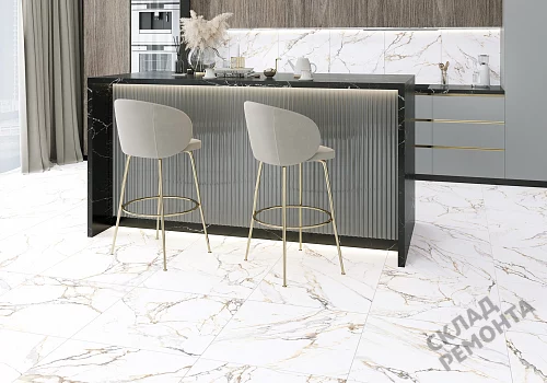 Фото Керамогранит матовый Alma Ceramica Тренди GFU04TRD04R белый 600*600*9 – купить в Омске: цена, описание, фото. Интернет-магазин 2