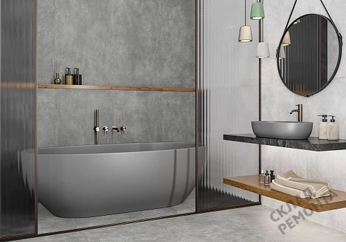 Фото Керамогранит матовый Alma Ceramica Тотем GFU60120TTM70R серый 1200*600*8,5 – купить в Омске: цена, описание, фото. Интернет-магазин 3