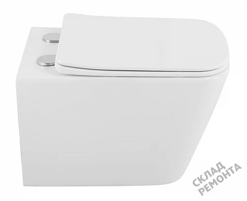 Фото Унитаз подвесной BelBagno Due 2.0 BB7107CHR/SC безободковый купить в Омске: цена, описание, фото. Интернет-магазин 3