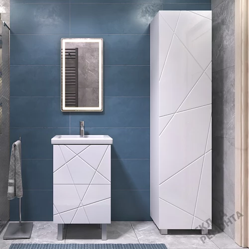Фото Пенал напольный Vigo Geometry 450 pn.GEO.45, белый купить в Омске: цена, описание, фото. Интернет-магазин 4