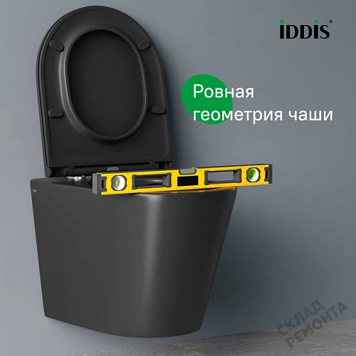 Фото Унитаз подвесной Iddis Калипсо CALR3BMi25 безободковый купить в Омске: цена, описание, фото. Интернет-магазин 5