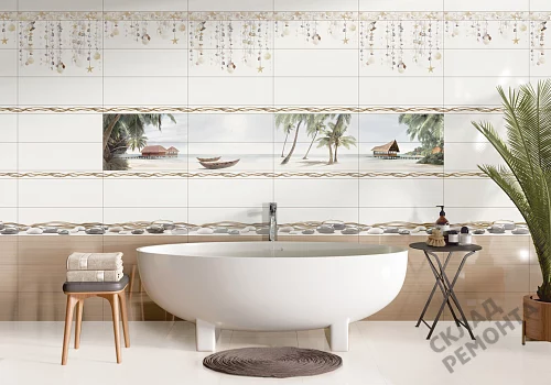 Фото Вставка Alma Ceramica Айленд DWA11ALD004 разноцветный 200*600 – купить в Омске: цена, описание, фото. Интернет-магазин 2